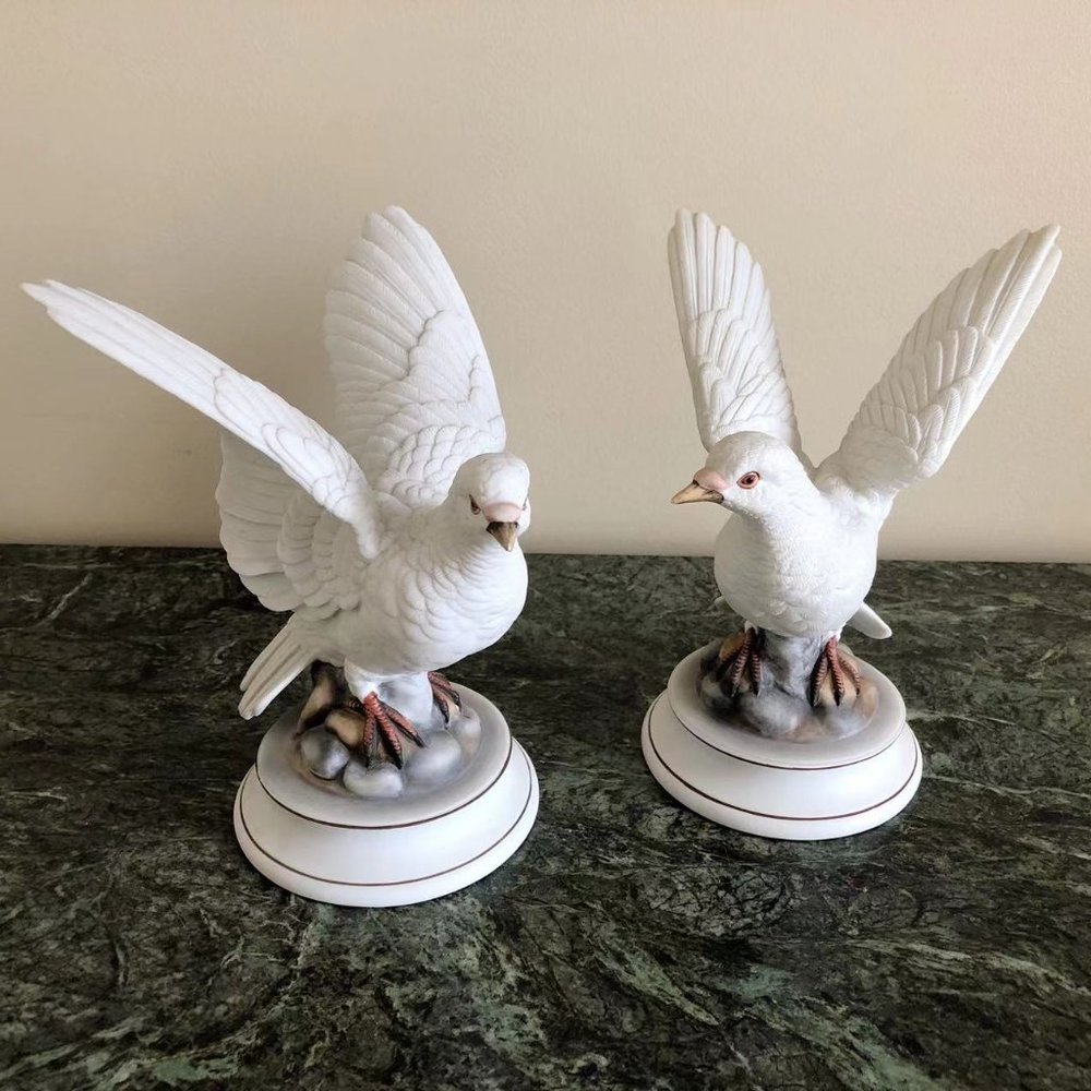 Vintage Large Doves Andrea by Sadek Japan
